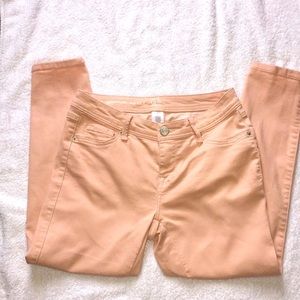 Summer ankle jeans , size 4, peach color